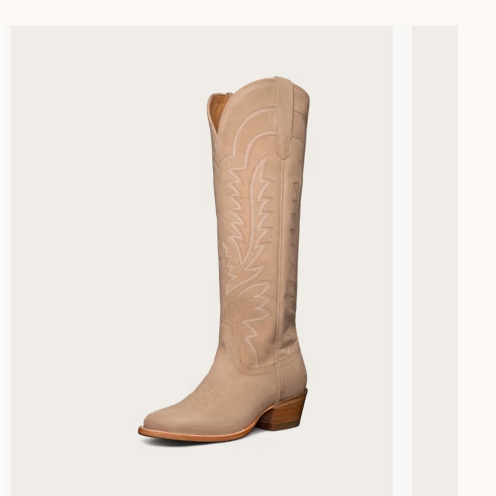 Tecovas Tan Heeled Boots